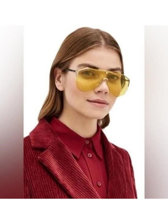 New Authentic Gucci Yellow Lens Sunglasses GG0584s 004 , description : Gucci GG0 main image 9